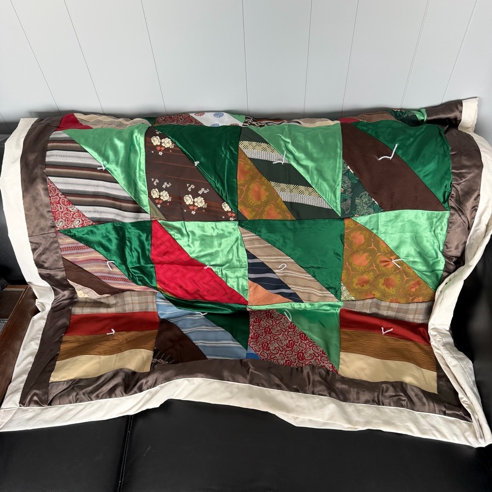 Handmade Patchwork Quilt - Picture 2 of 6